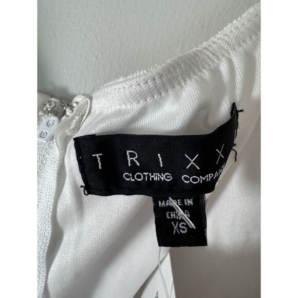 Trixxi Clothing Women Fit & Flare Short Dress Short Sleeve Ruffle Solid K803 NWT - Picture 5 of 15